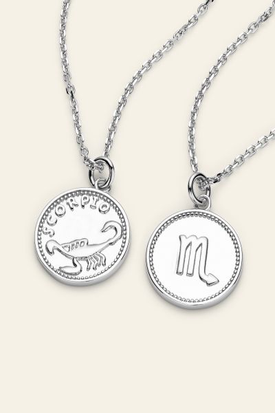 Sterling Silver Scorpio Zodiac Necklace