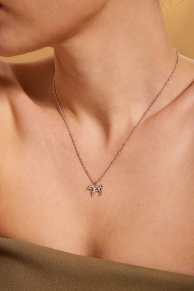 Sterling Silver Unicorn Necklace