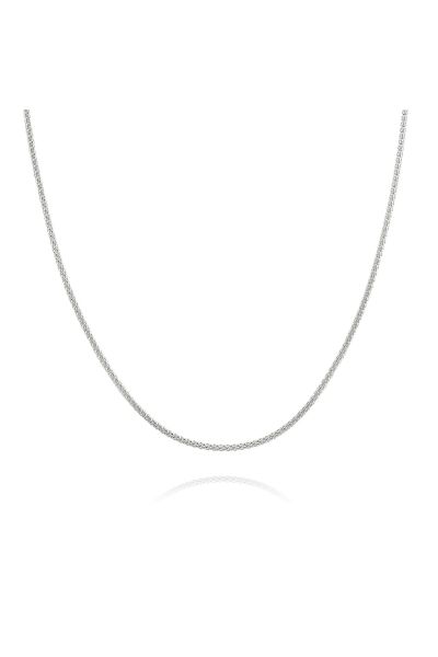 Sterling Silver 1.2mm Popcorn Chain Necklace