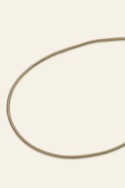  9ct Yellow Gold Plated 1.2mm Snake Chain Necklace