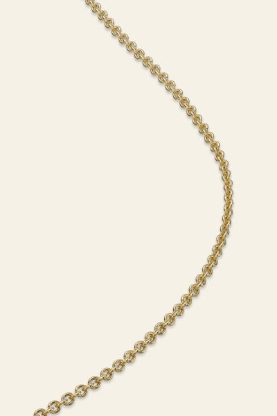 9ct Yellow Gold plated 1.5mm Cable Trace Chain
