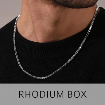 Rhodium Plated Curb Chains