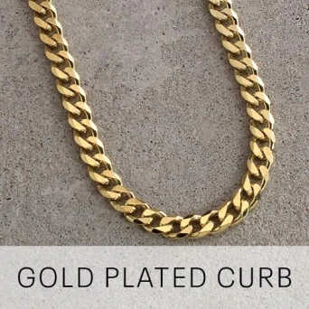 Gold Plated Curb Chains