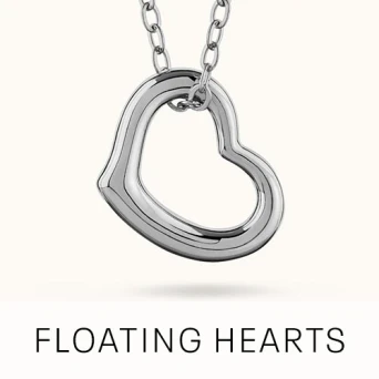 Floating Heart Necklaces