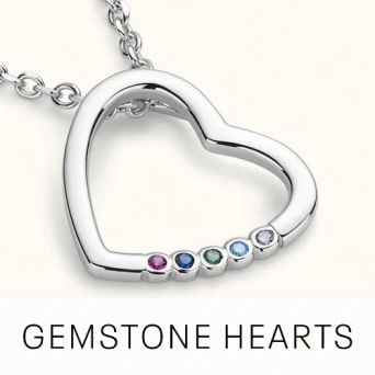Gemstone Heart Necklaces