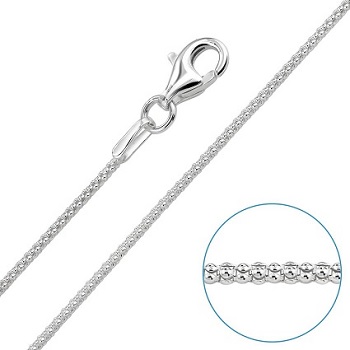 Sterling Silver Popcorn Chain