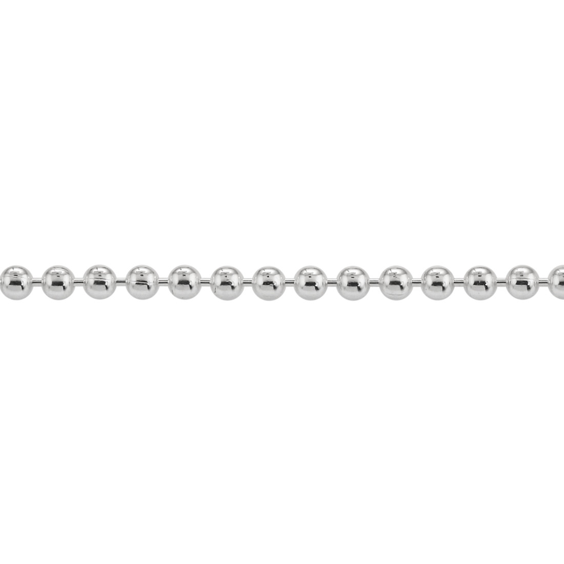 Sterling Silver Ball Bead Chain Necklace
