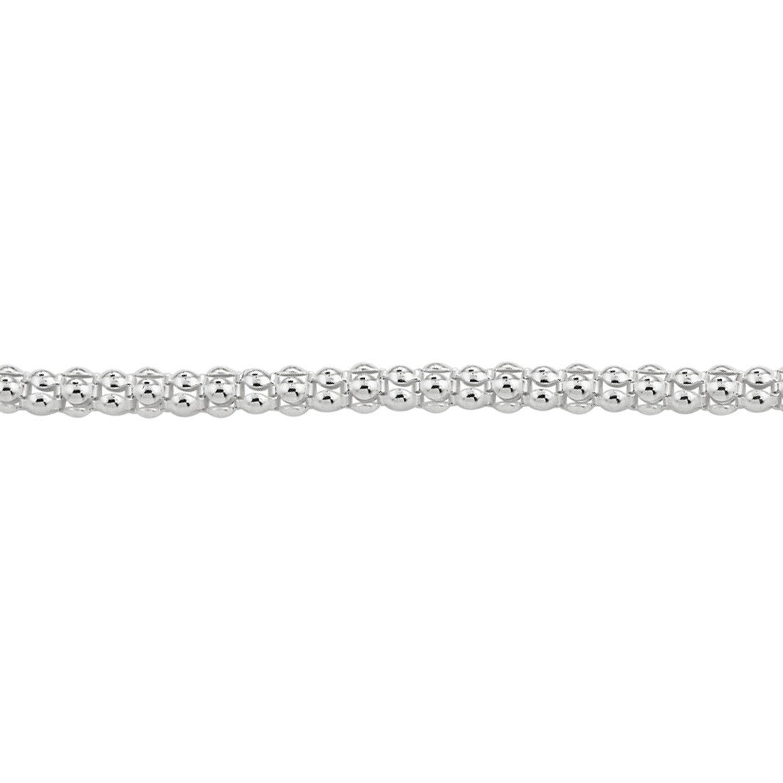 Sterling Silver Popcorn Chain Necklace