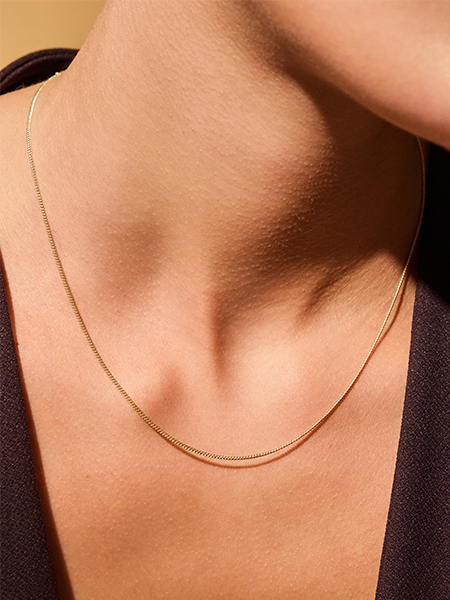 Gold Plated Fine Curb Chain
