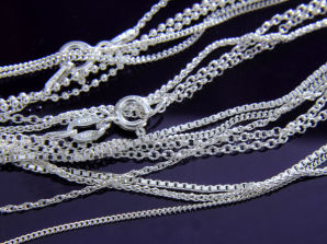 Fine and Light Sterling Silver Chains