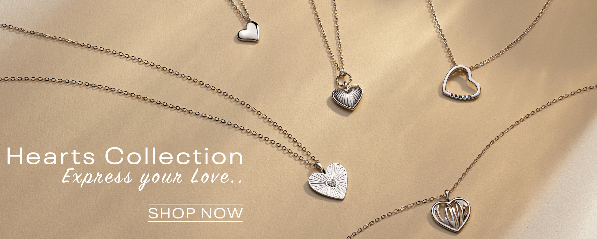 Sterling Silver Love & Heart Necklaces