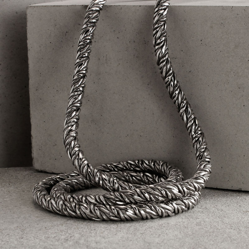 Silver Fox Tail Chain